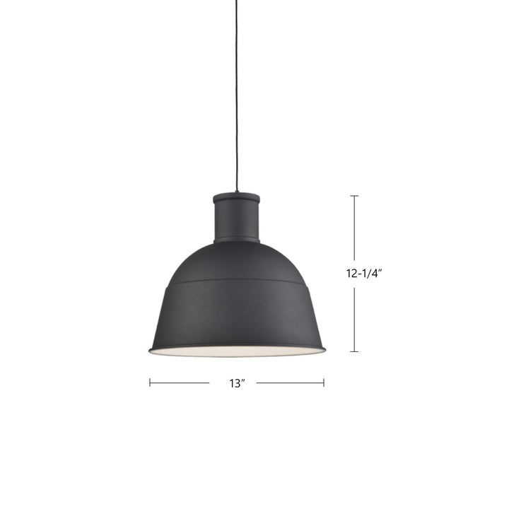 Kuzco Canada - 493513-BK - One Light Pendant - Irving - Black
