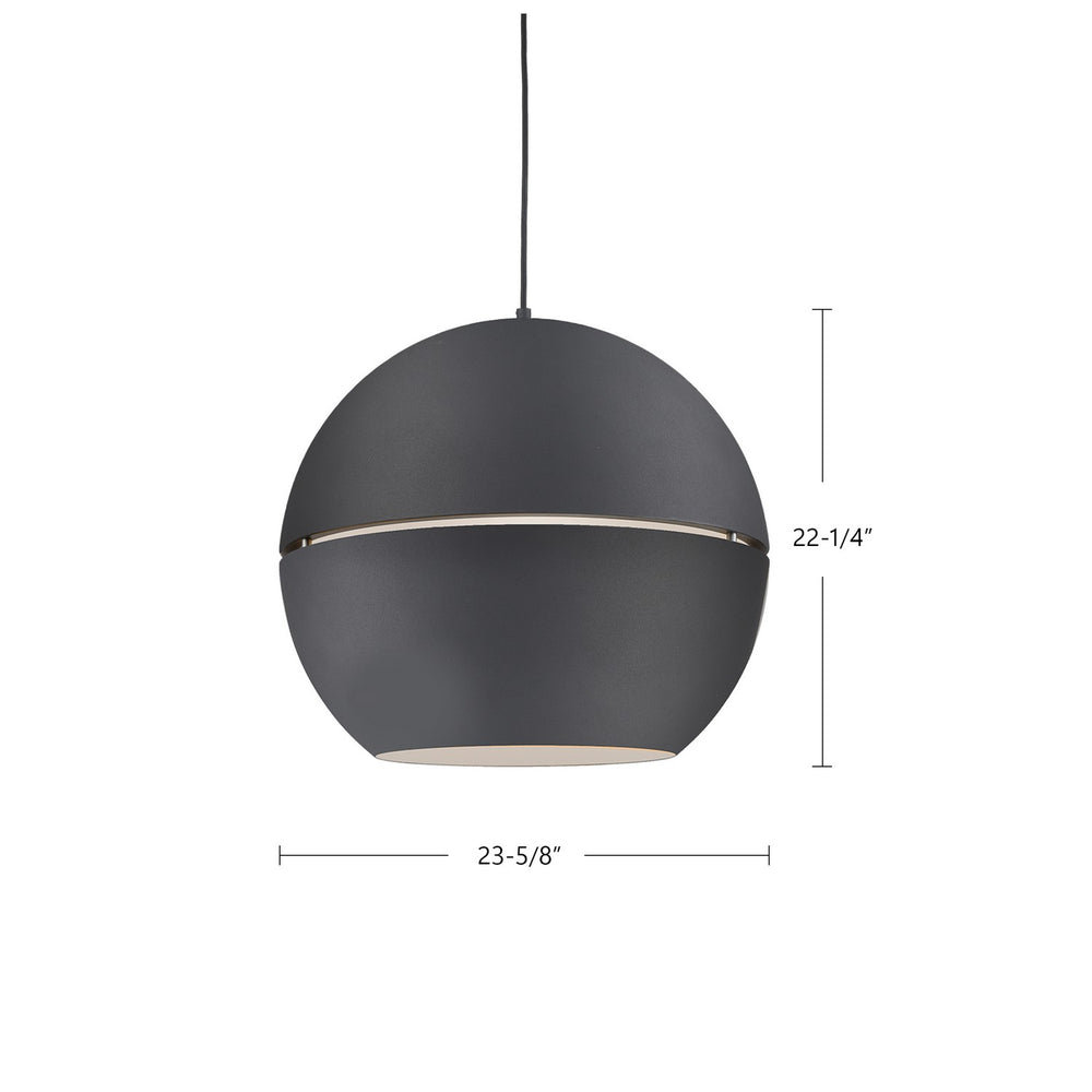 Kuzco Canada - 494024-BK - One Light Pendant - Lucas - Black