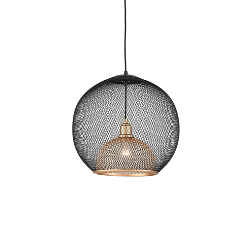 Gibraltar One Light Pendant in Black/Gold - available from The Lighting Shoppe, trusted by Canadian homeowners