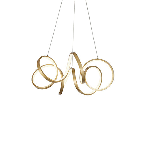 Kuzco Canada - CH93824-AN - LED Chandelier - Synergy - Antique Brass