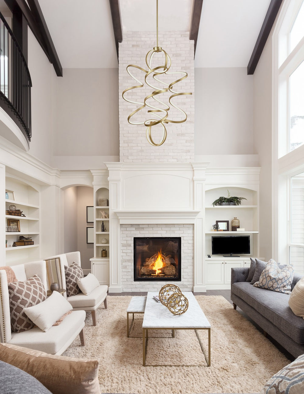 Kuzco Canada - CH93941-AN - LED Chandelier - Synergy - Antique Brass