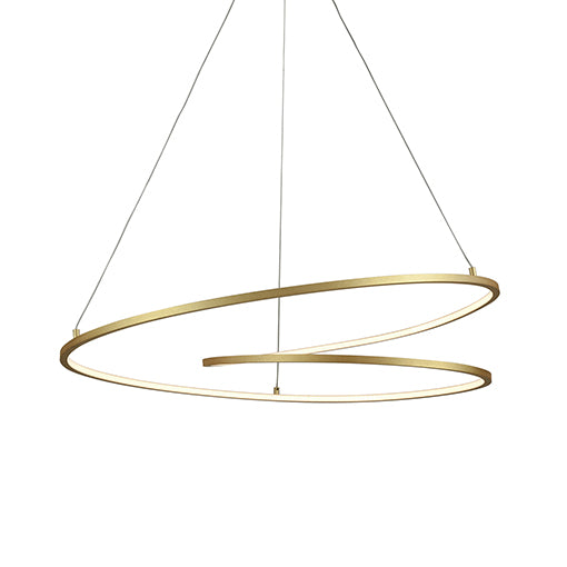 Twist LED Pendant in Antique Brass - available from The Lighting Shoppe, trusted by Canadian homeowners