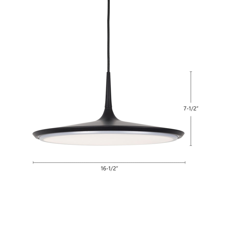 Kuzco Canada - PD46216-BK - LED Pendant - Disc - Black