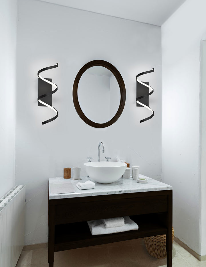 Kuzco Canada - WS93724-BK - LED Wall Sconce - Synergy - Black