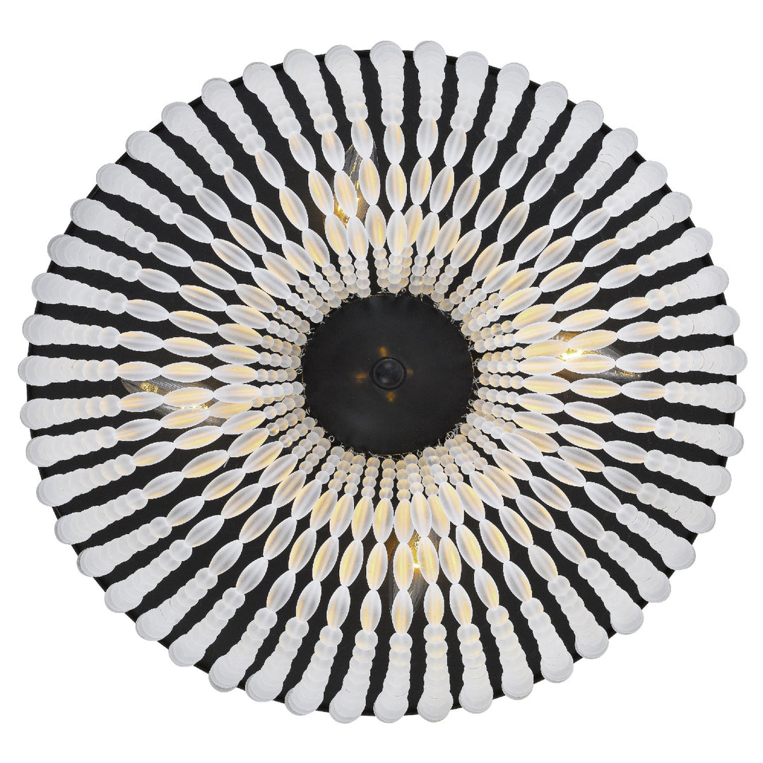 Crystorama - 605-MK - Four Light Flush Mount - Rylee - Matte Black