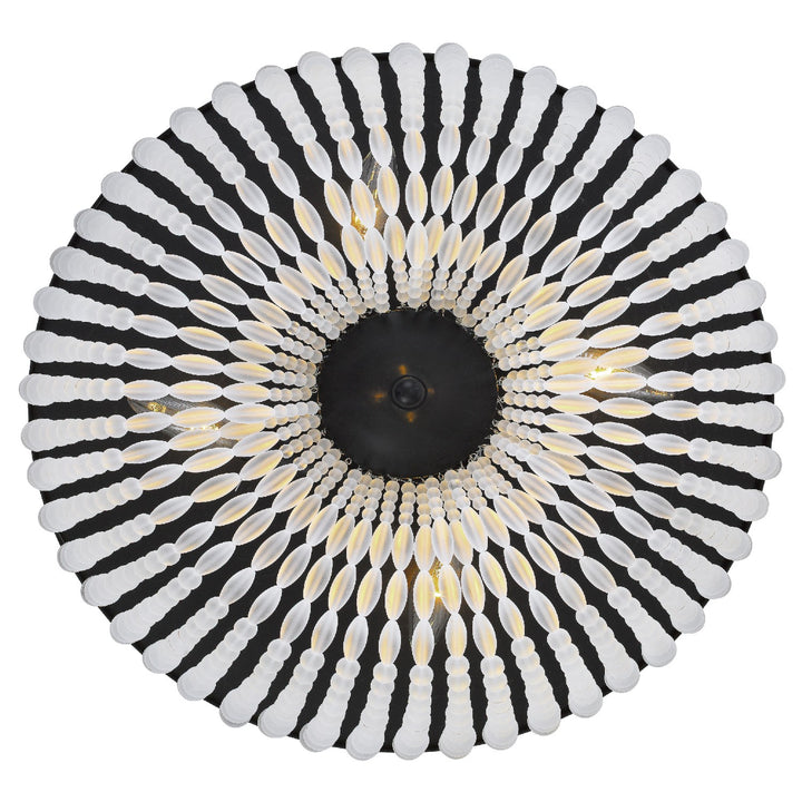 Crystorama - 605-MK - Four Light Flush Mount - Rylee - Matte Black