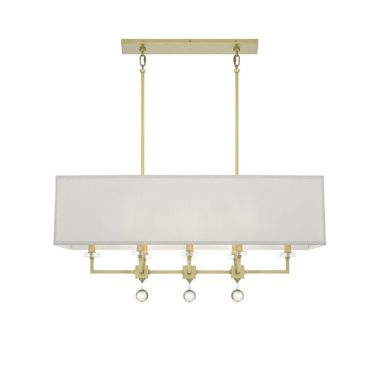 Paxton Eight Light Chandelier in Aged Brass - available from The Lighting Shoppe, trusted by Canadian homeowners