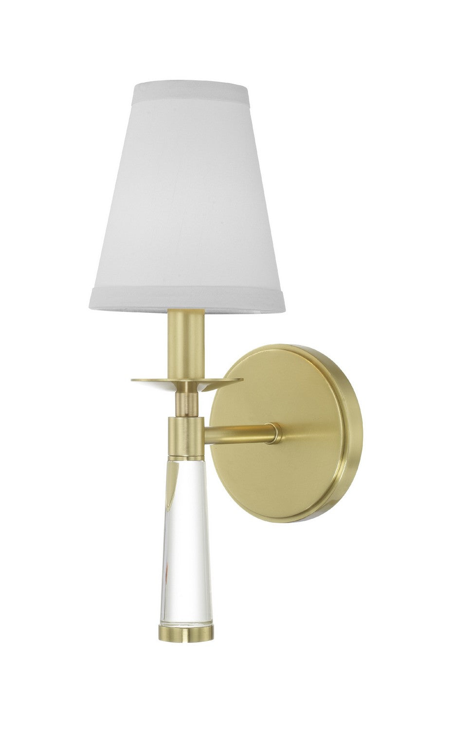 Baxter One Light Wall Sconce in Aged Brass - available from The Lighting Shoppe, trusted by Canadian homeowners