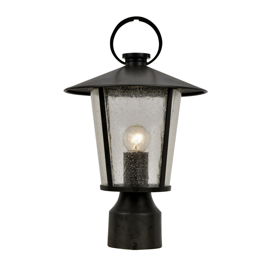 Andover One Light Outdoor Post Mount in Matte Black - available from The Lighting Shoppe, trusted by Canadian homeowners