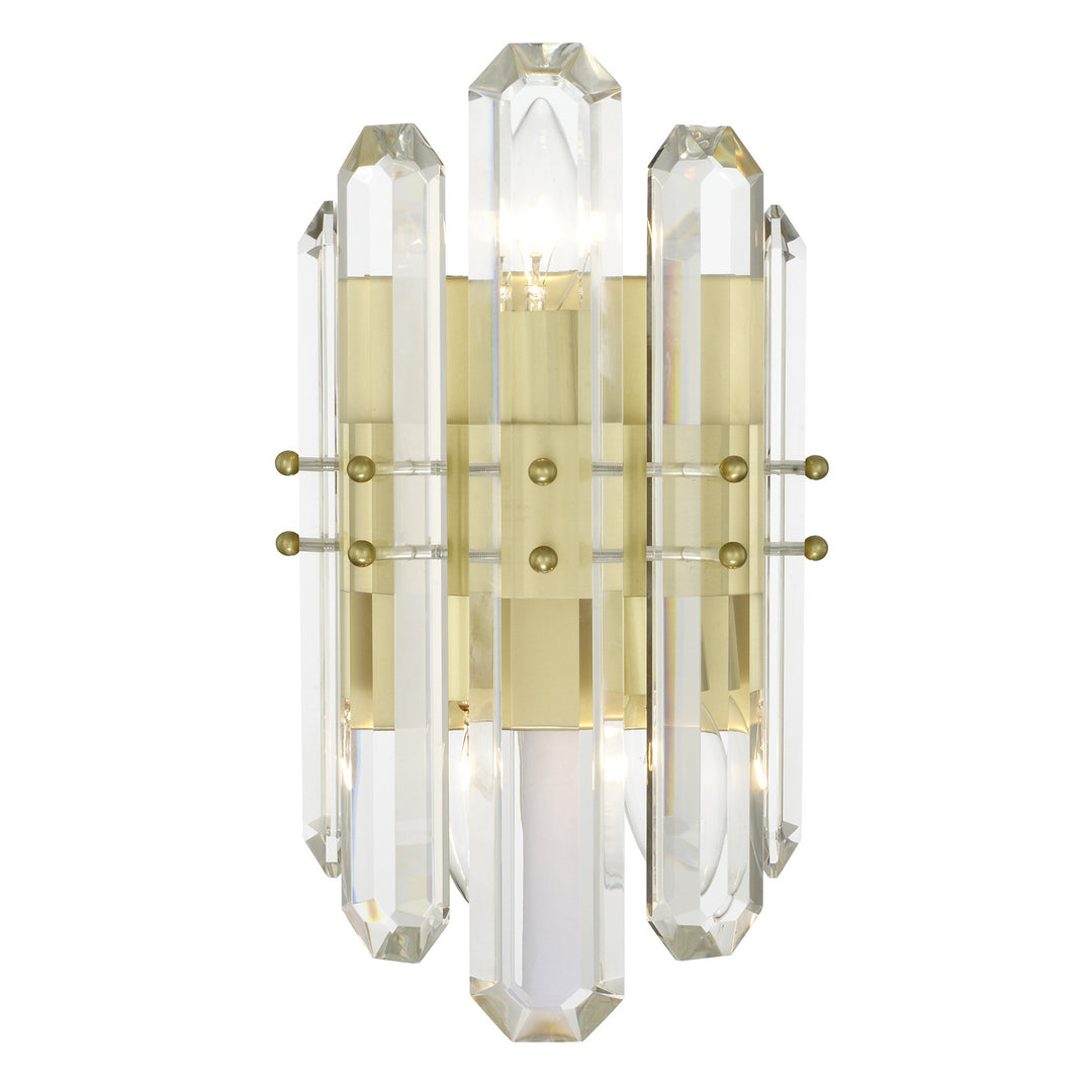 Bolton Two Light Wall Sconce in Aged Brass - available from The Lighting Shoppe, trusted by Canadian homeowners