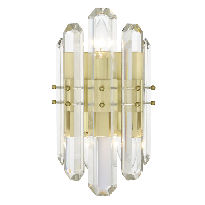 Bolton Two Light Wall Sconce in Aged Brass - available from The Lighting Shoppe, trusted by Canadian homeowners