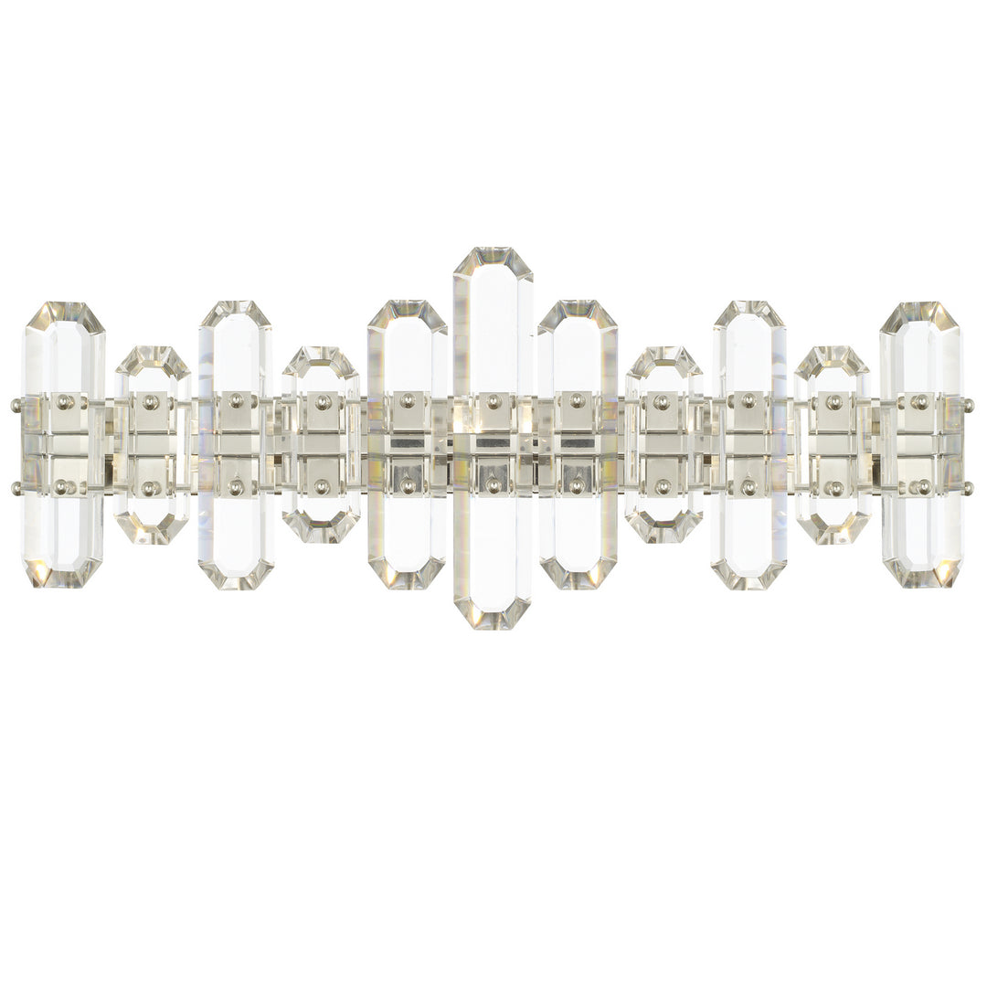 Bolton Three Light Bathroom Vanity in Polished Nickel - available from The Lighting Shoppe, trusted by Canadian homeowners