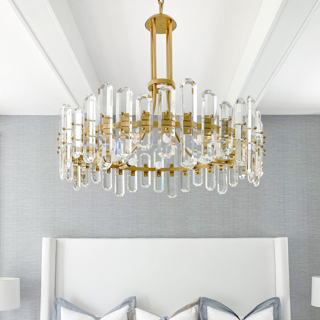 Crystorama - BOL-8888-AG - Eight Light Chandelier - Bolton - Aged Brass