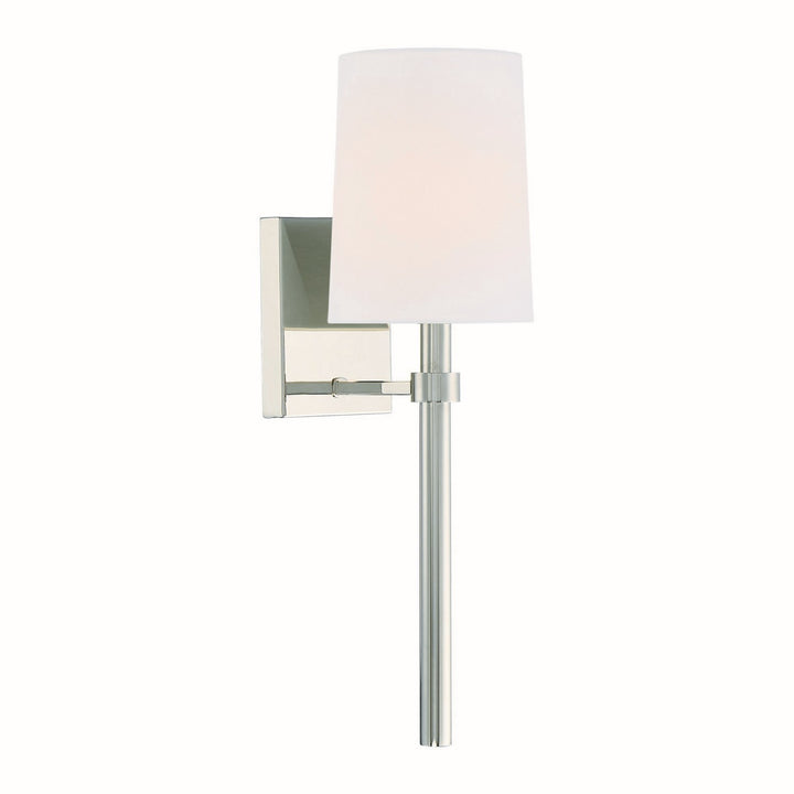 Bromley One Light Wall Sconce in Polished Nickel - available from The Lighting Shoppe, trusted by Canadian homeowners
