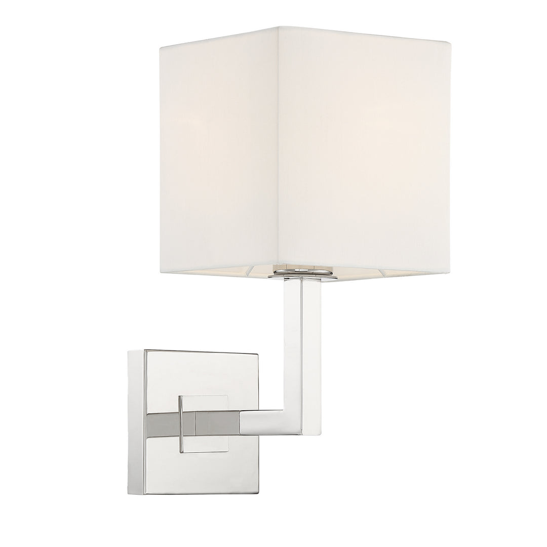 Chatham One Light Wall Sconce in Polished Nickel - available from The Lighting Shoppe, trusted by Canadian homeowners