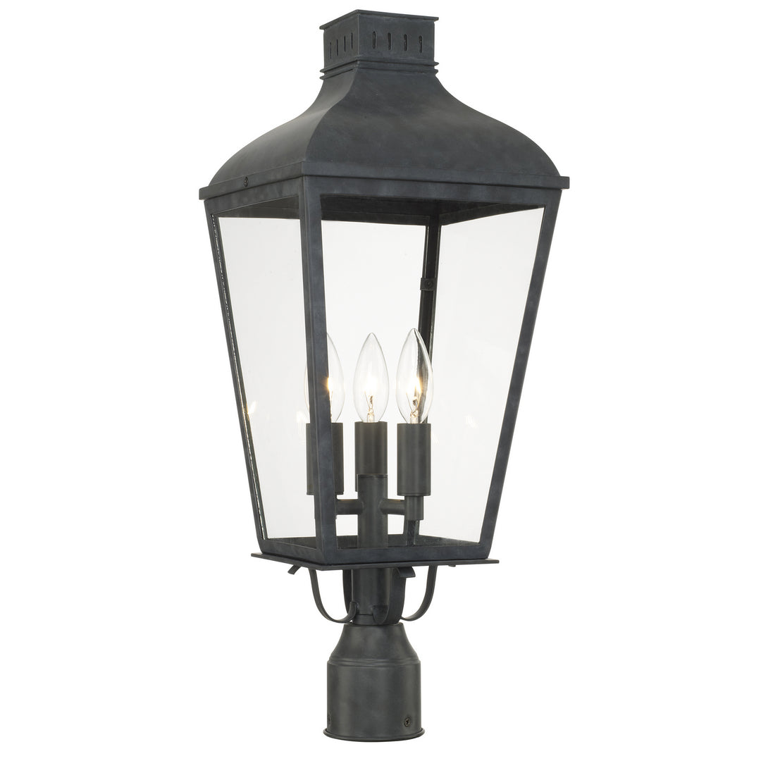 Dumont Three Light Outdoor Post Mount in Graphite - available from The Lighting Shoppe, trusted by Canadian homeowners