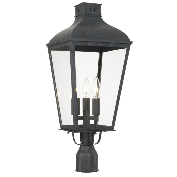 Dumont Three Light Outdoor Post Mount in Graphite - available from The Lighting Shoppe, trusted by Canadian homeowners