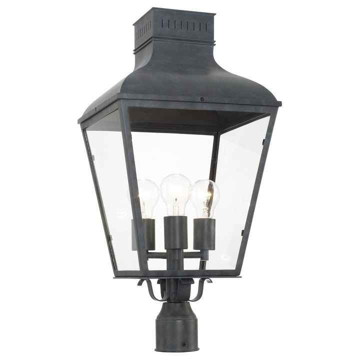 Dumont Three Light Outdoor Post Mount in Graphite - available from The Lighting Shoppe, trusted by Canadian homeowners
