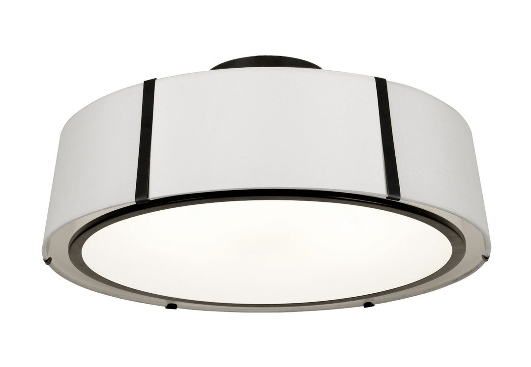 Fulton Six Light Semi Flush Mount in Black - available from The Lighting Shoppe, trusted by Canadian homeowners