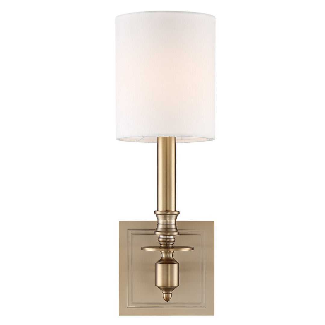Lloyd One Light Wall Sconce in Aged Brass - available from The Lighting Shoppe, trusted by Canadian homeowners