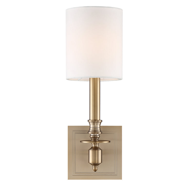 Lloyd One Light Wall Sconce in Aged Brass - available from The Lighting Shoppe, trusted by Canadian homeowners