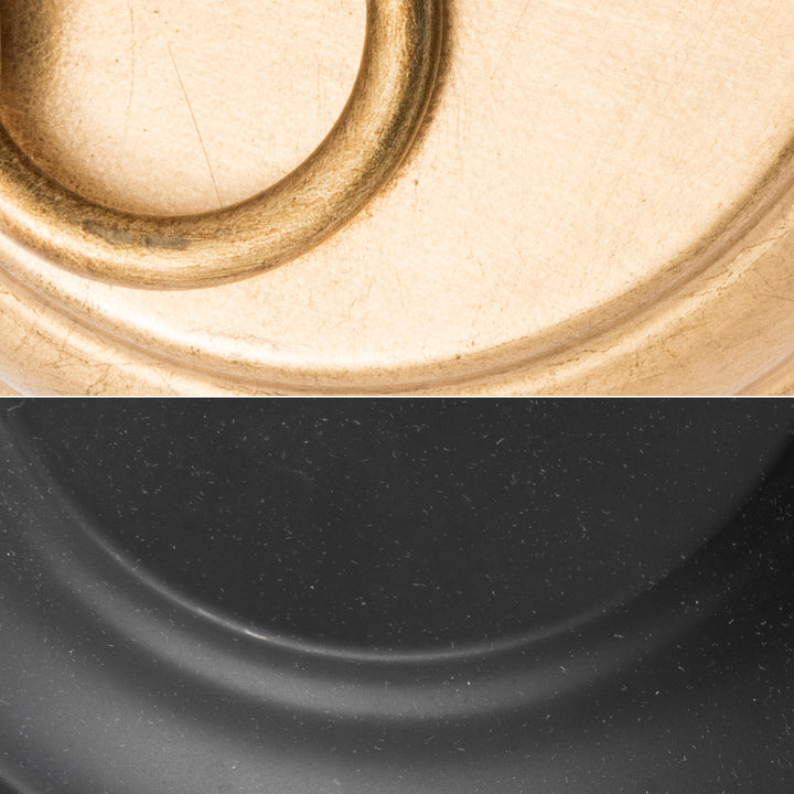 Crystorama - ODE-700-BK-GA_CEILING - Four Light Semi Flush Mount - Odelle - Black + Antique Gold