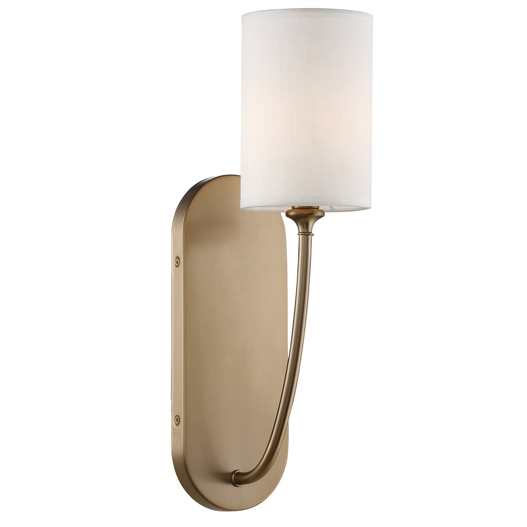 Preston One Light Wall Sconce in Vibrant Gold - available from The Lighting Shoppe, trusted by Canadian homeowners