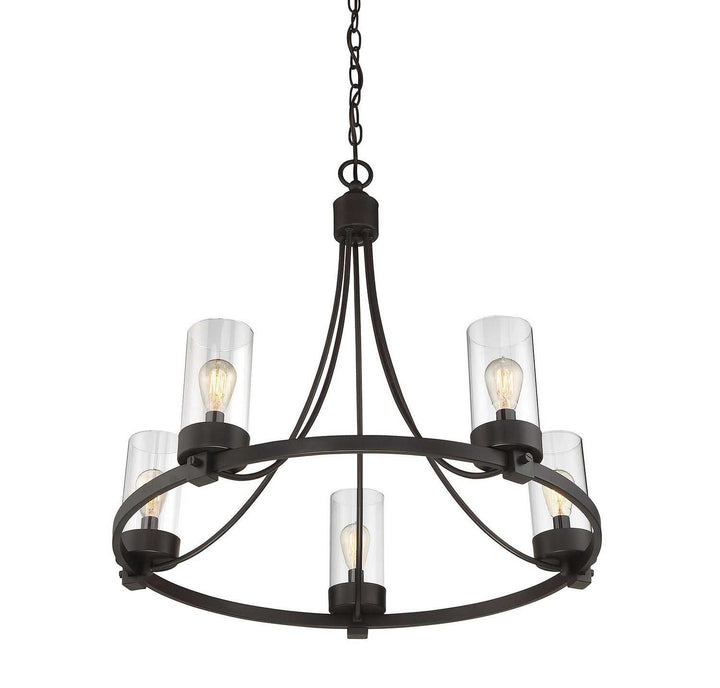 Meridian - M10018ORB - Five Light Chandelier - Mchan - Oil Rubbed Bronze