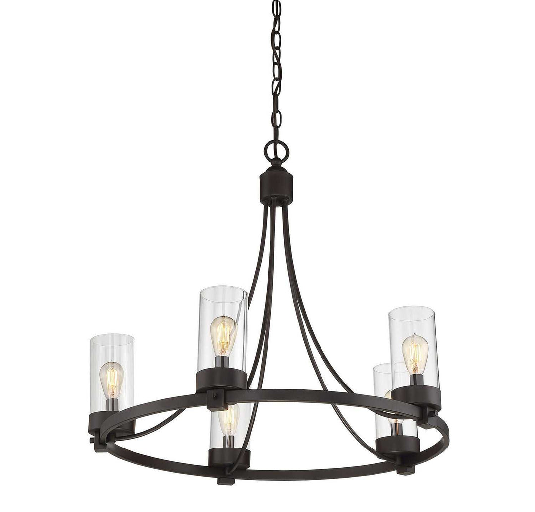 Meridian - M10018ORB - Five Light Chandelier - Mchan - Oil Rubbed Bronze