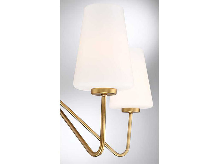 Meridian - M10060NB - Five Light Chandelier - Mchan - Natural Brass