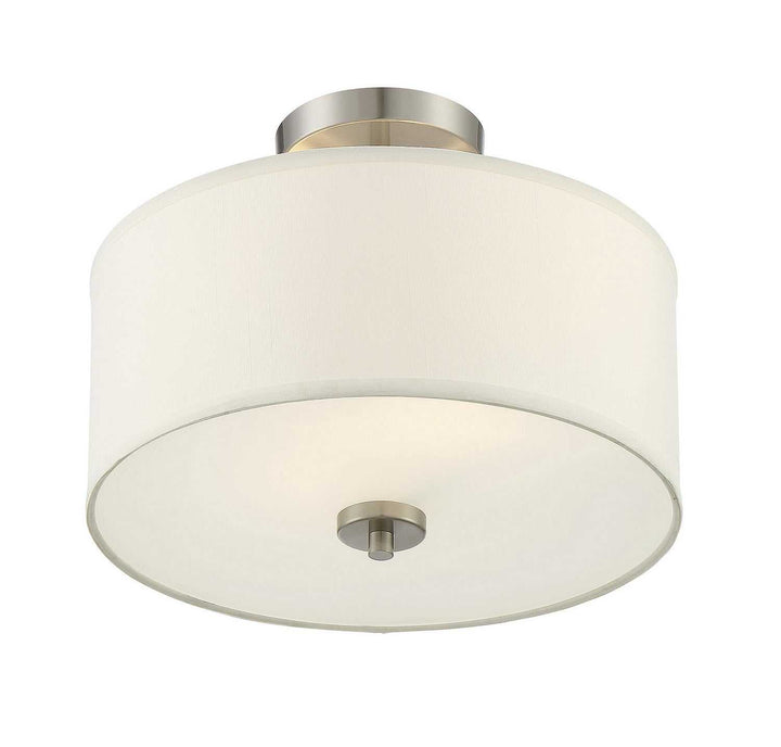 Meridian - M60008BN - Two Light Semi-Flush Mount - Msemi - Brushed Nickel