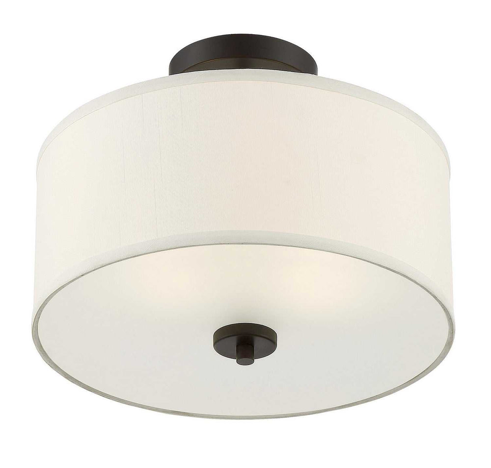 Meridian - M60008ORB - Two Light Semi-Flush Mount - Msemi - Oil Rubbed Bronze