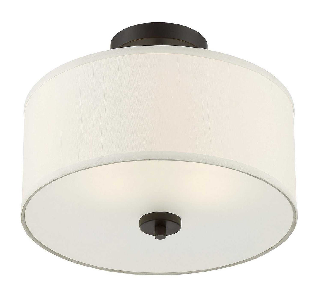 Meridian - M60008ORB - Two Light Semi-Flush Mount - Msemi - Oil Rubbed Bronze
