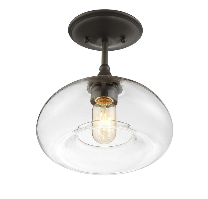 Meridian - M60017ORB - One Light Semi-Flush Mount - Msemi - Oil Rubbed Bronze