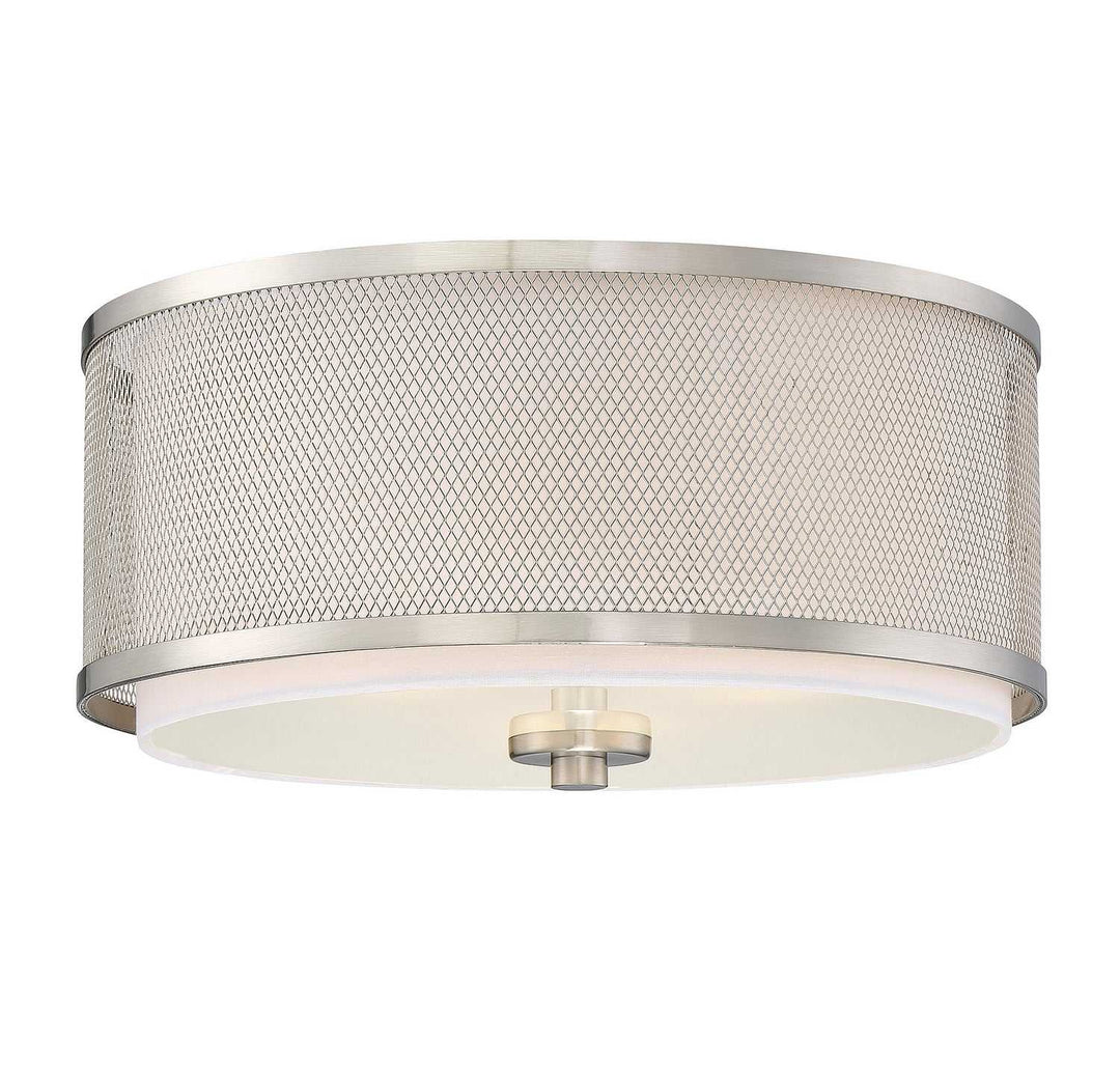 Meridian - M60018BN - Three Light Flush Mount - Mflus - Brushed Nickel