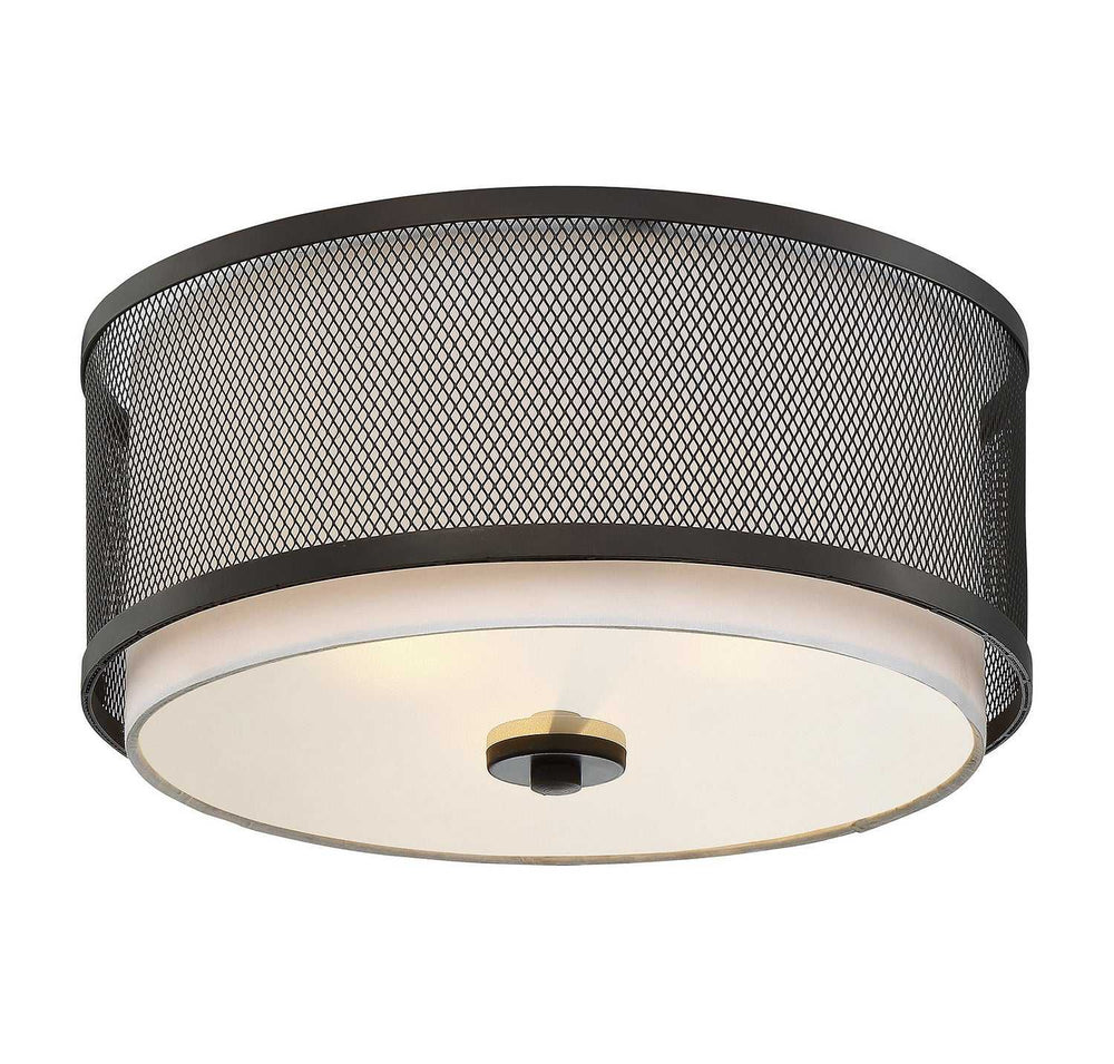 Meridian - M60018ORB - Three Light Flush Mount - Mflus - Oil Rubbed Bronze