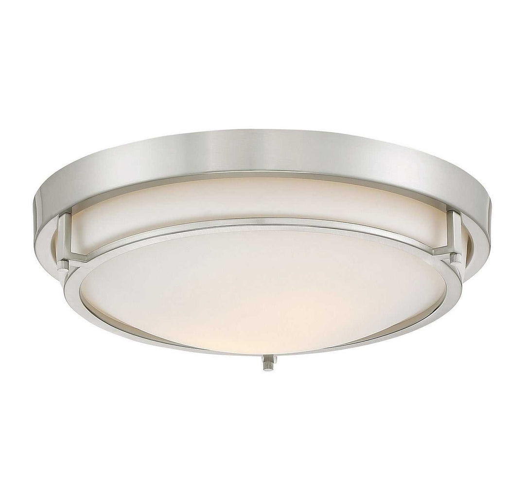 Meridian - M60019BN - Two Light Flush Mount - Mflus - Brushed Nickel