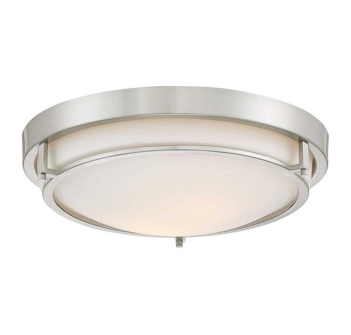 Meridian - M60019BN - Two Light Flush Mount - Mflus - Brushed Nickel