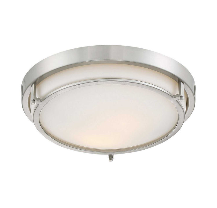 Meridian - M60019BN - Two Light Flush Mount - Mflus - Brushed Nickel