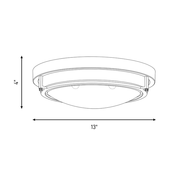 Meridian - M60019NB - Two Light Flush Mount - Mflus - Natural Brass
