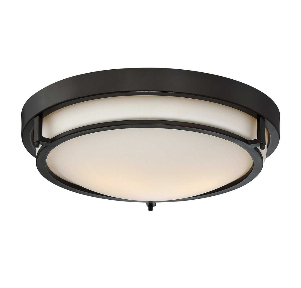 Meridian - M60019ORB - Two Light Flush Mount - Mflus - Oil Rubbed Bronze