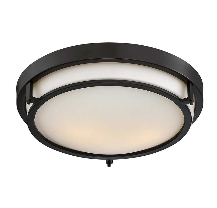 Meridian - M60019ORB - Two Light Flush Mount - Mflus - Oil Rubbed Bronze