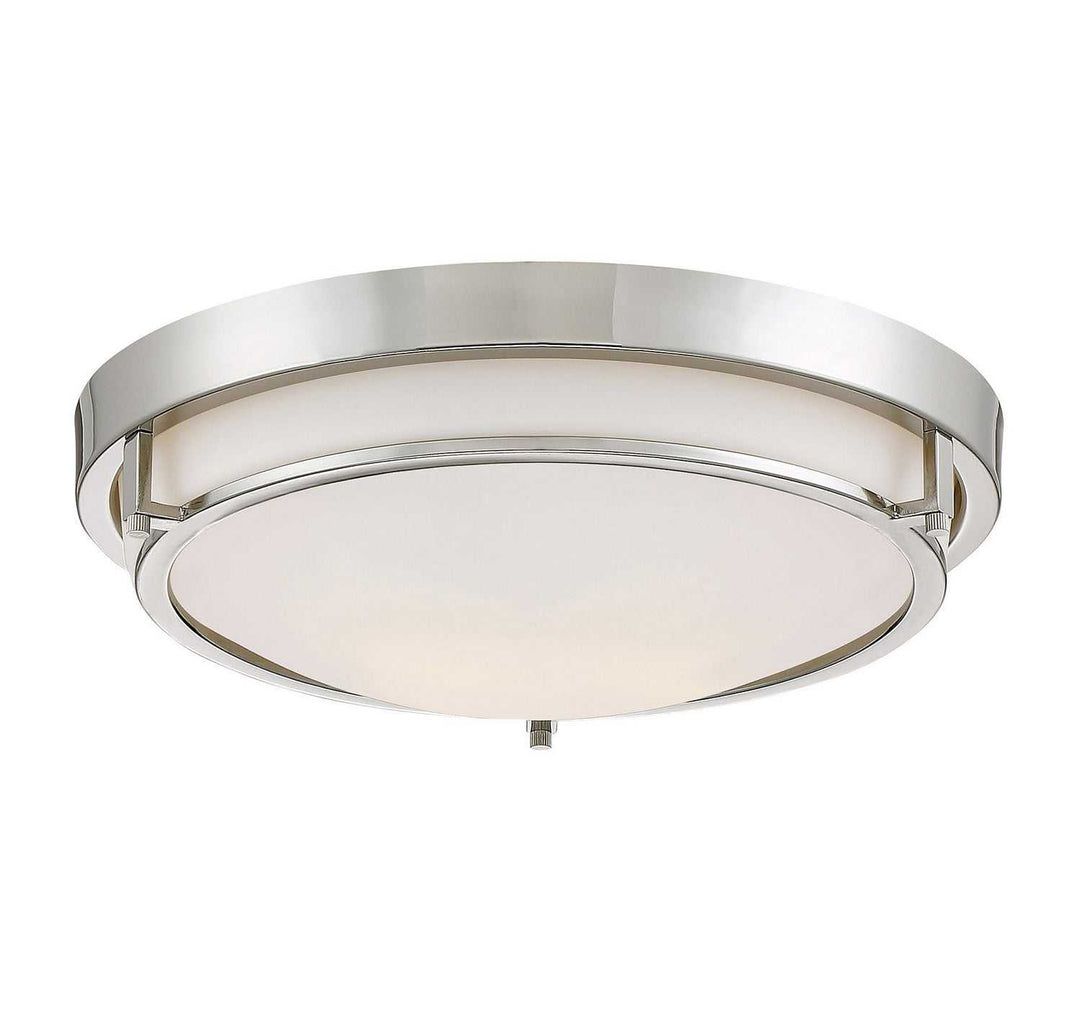 Meridian - M60019PN - Two Light Flush Mount - Mflus - Polished Nickel