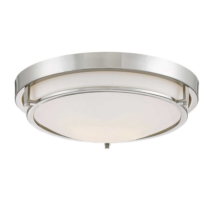 Meridian - M60019PN - Two Light Flush Mount - Mflus - Polished Nickel