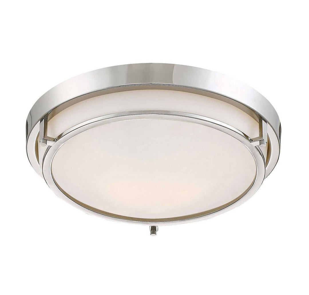 Meridian - M60019PN - Two Light Flush Mount - Mflus - Polished Nickel