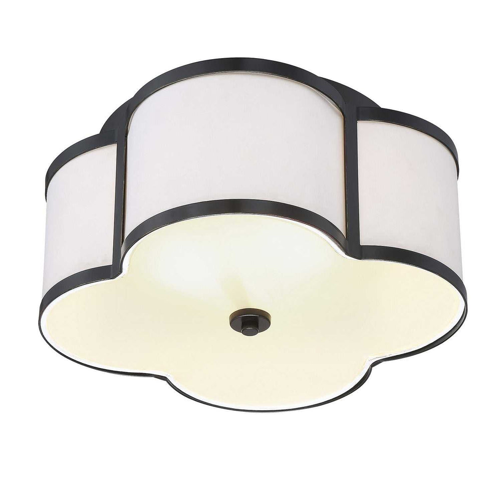 Meridian - M60020CBZ - Three Light Semi-Flush Mount - Msemi - Classic Bronze