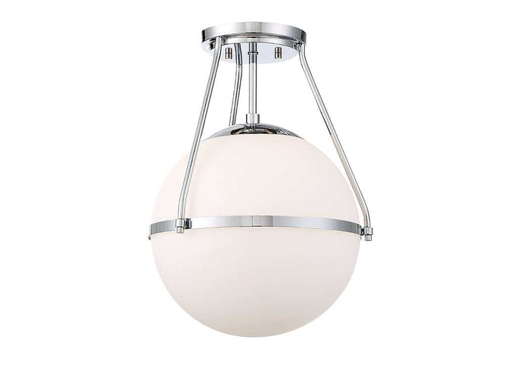 Meridian - M60054CH - One Light Semi-Flush Mount - Msemi - Chrome