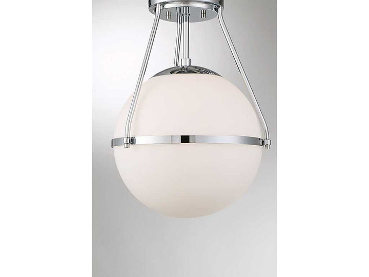 Meridian - M60054CH - One Light Semi-Flush Mount - Msemi - Chrome