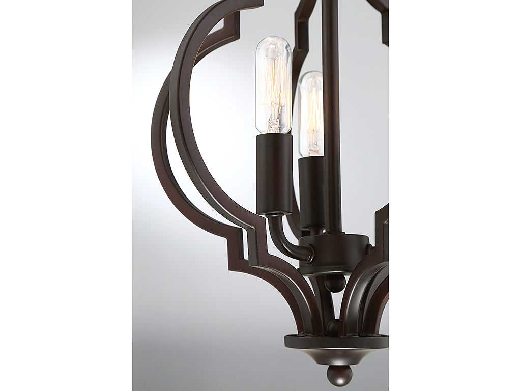 Meridian - M60055ORB - Three Light Semi-Flush Mount - Msemi - Oil Rubbed Bronze