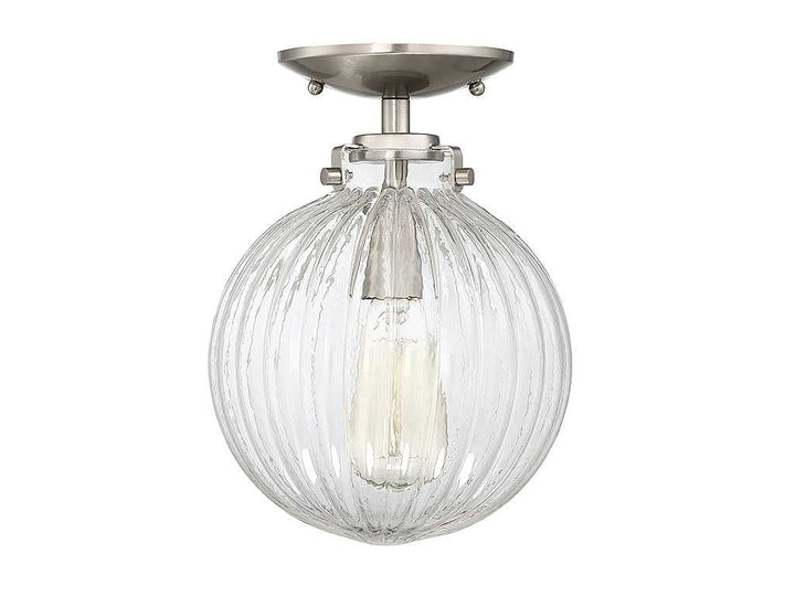 Meridian - M60056BN - One Light Semi-Flush Mount - Msemi - Brushed Nickel
